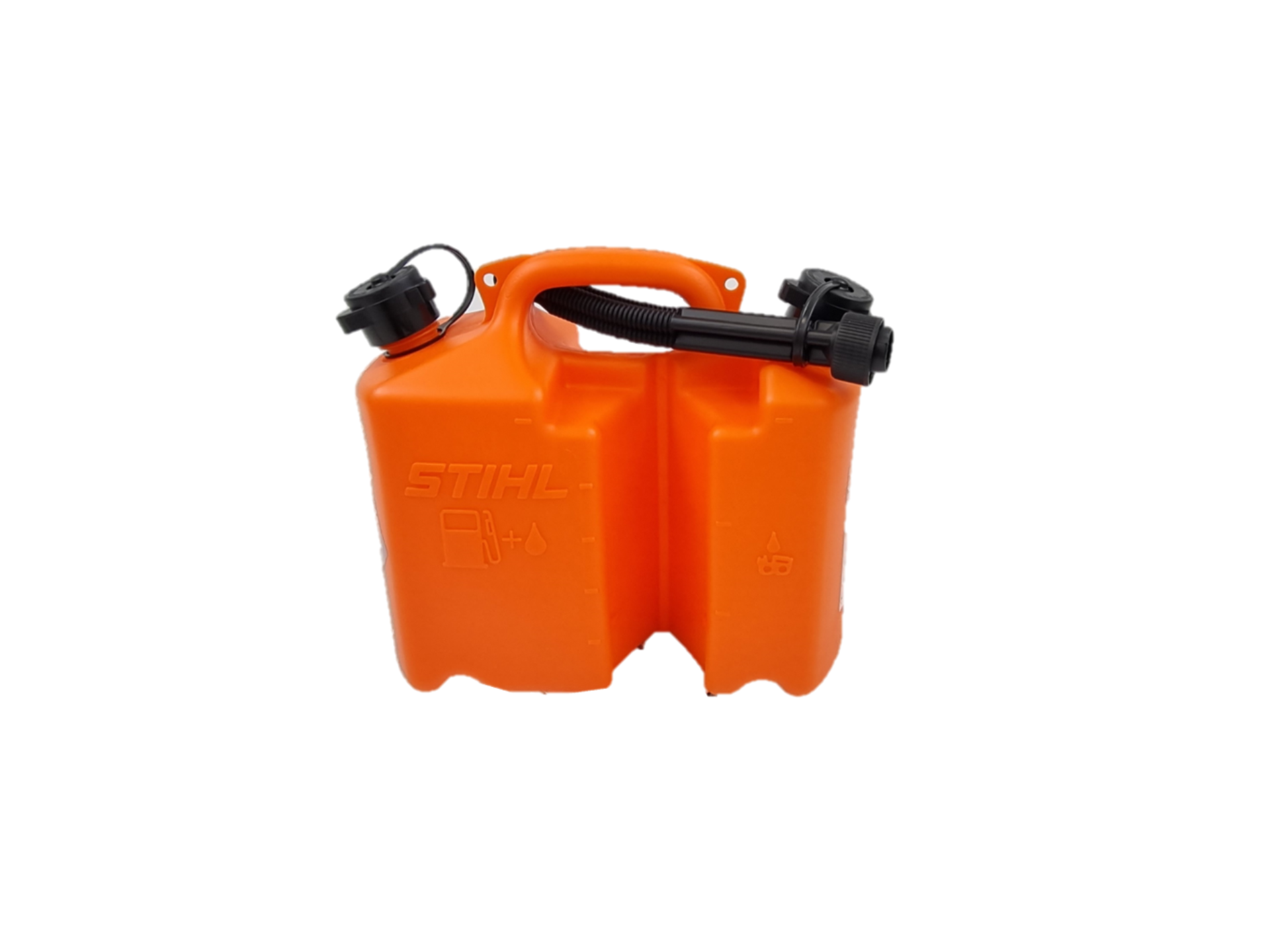 STIHL Kombi-Kanister Orange, für 5 L Kraftstoff und 3 L